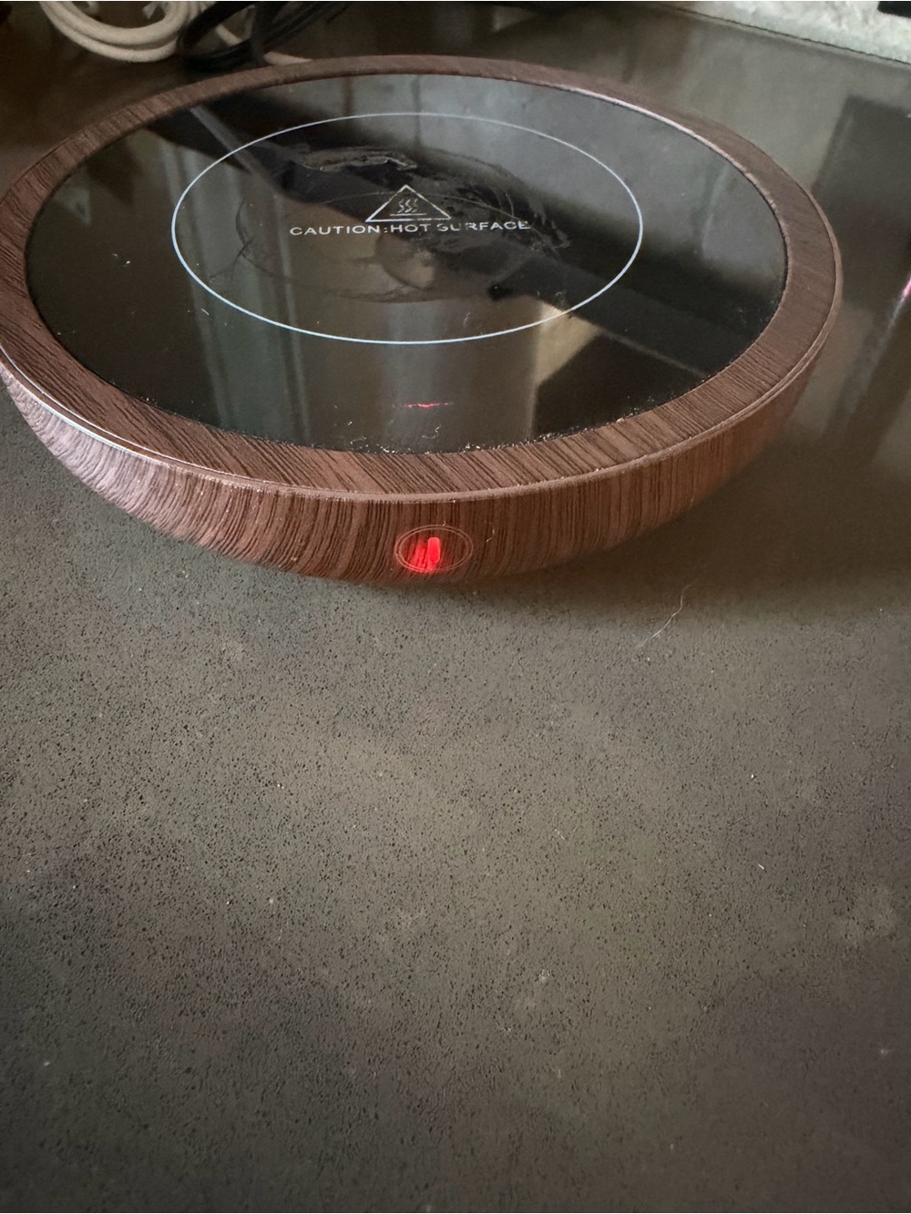 Wood Grain Electric mug warmer
